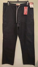 Wrangler Mens MEDIUM 32-34 Drawstring Cargo Pants BLACK 112360446 Relaxed 32125