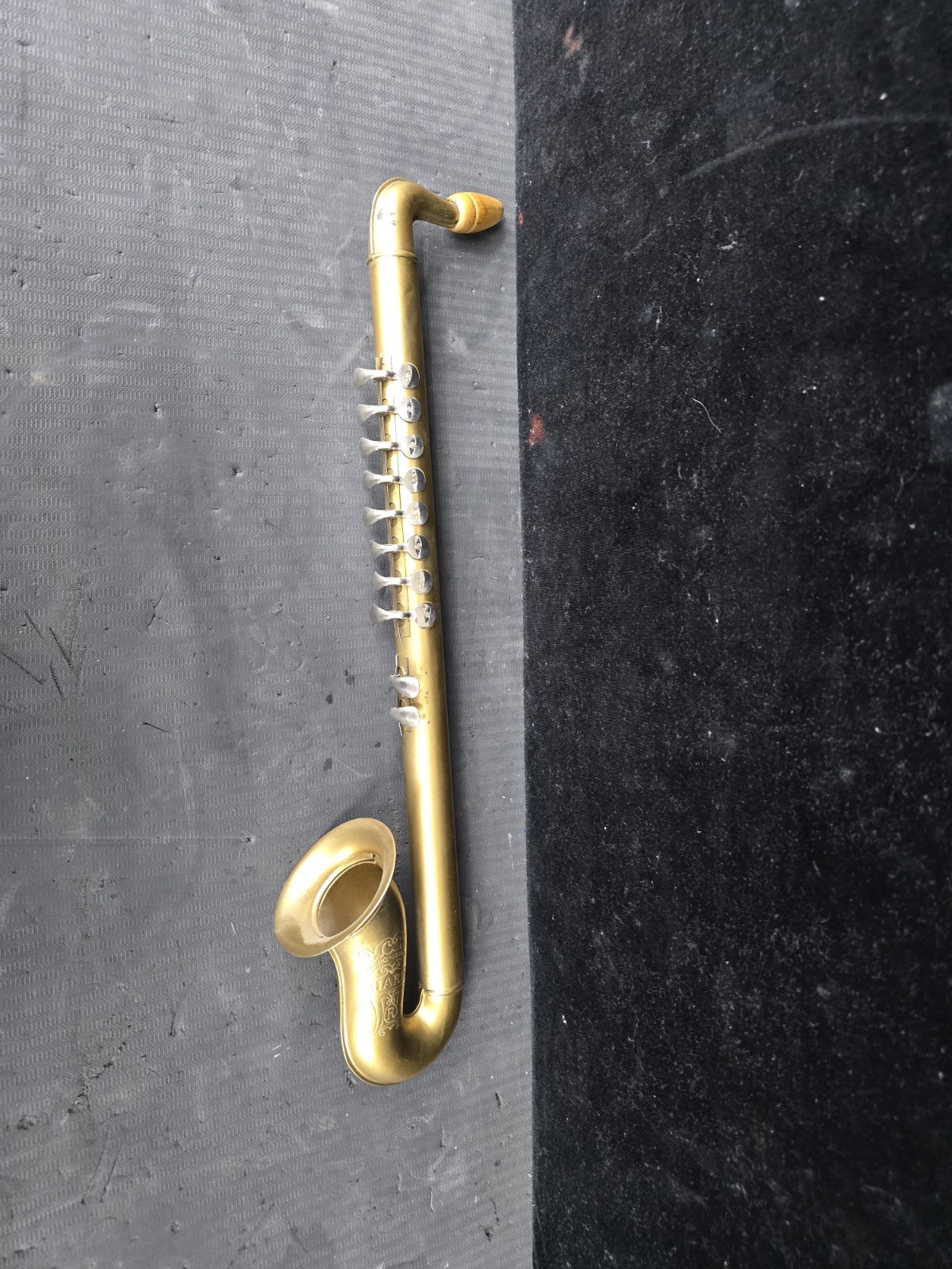 Vintage Harp Recorder / saxophone Metal Made In Czechoslovakia