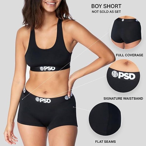 PSD Women Boy Shorts - Rich Money Full Coverage Stretch Underwear - Picture 5 of 7