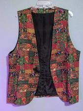 Vintage 90s Handmade Christmas Vest - XL-XXL Unisex - Ugly Holiday Seasonal