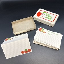 Vintage Blank Unused 29 Double Recipe Cards A...
