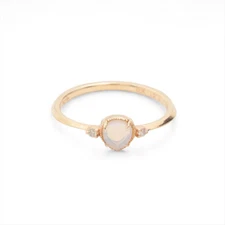 aget Opal diamond Ring K10(YG) 0.8g 0.01