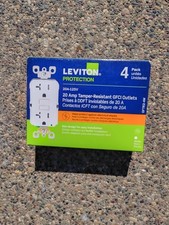 Leviton GFTR2-4W Self-Test SmartlockPro Slim GFCI Tamper-Resistant Outlet -...