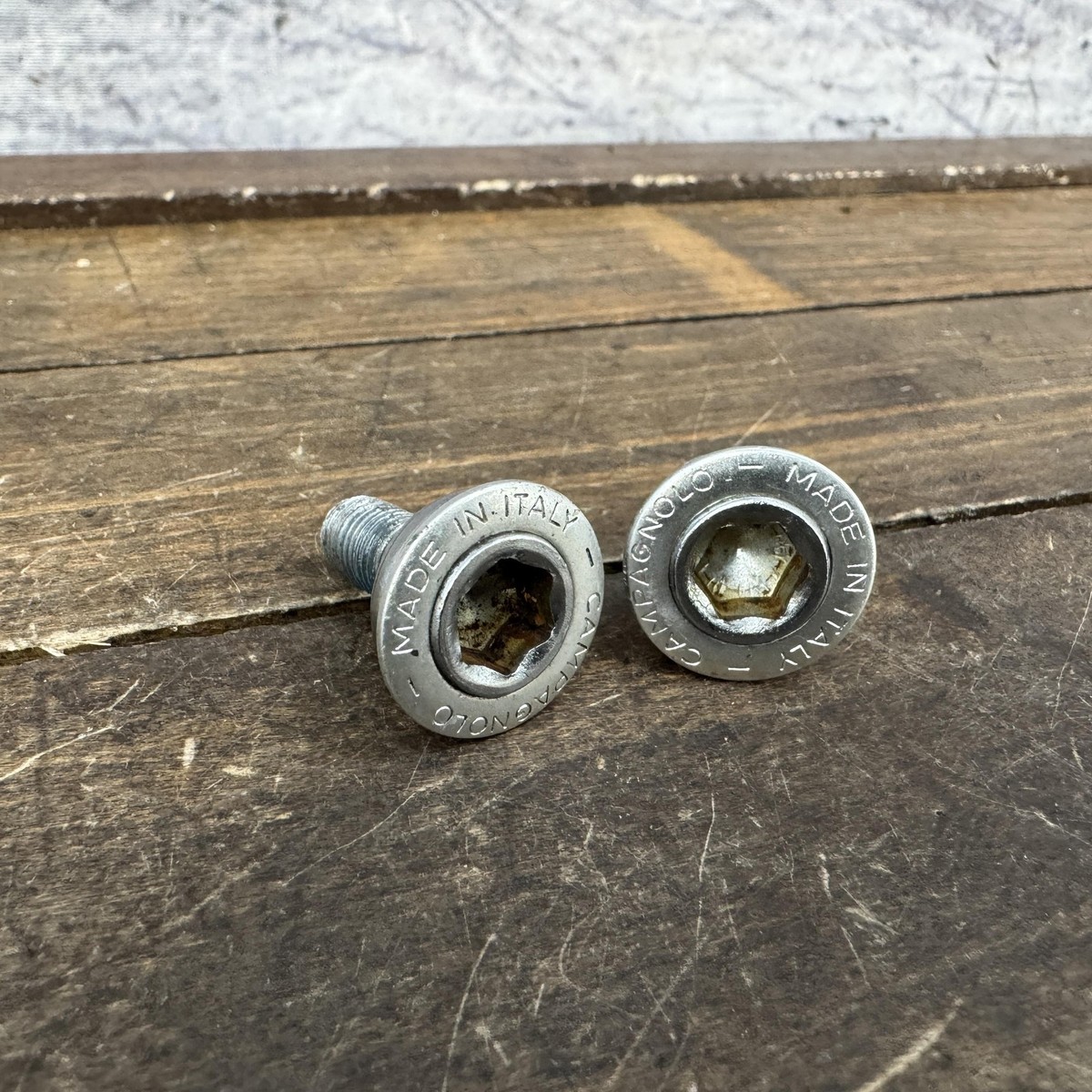 Vintage Campagnolo Crank Arm Fixing Bolts Pair Socket Head Record