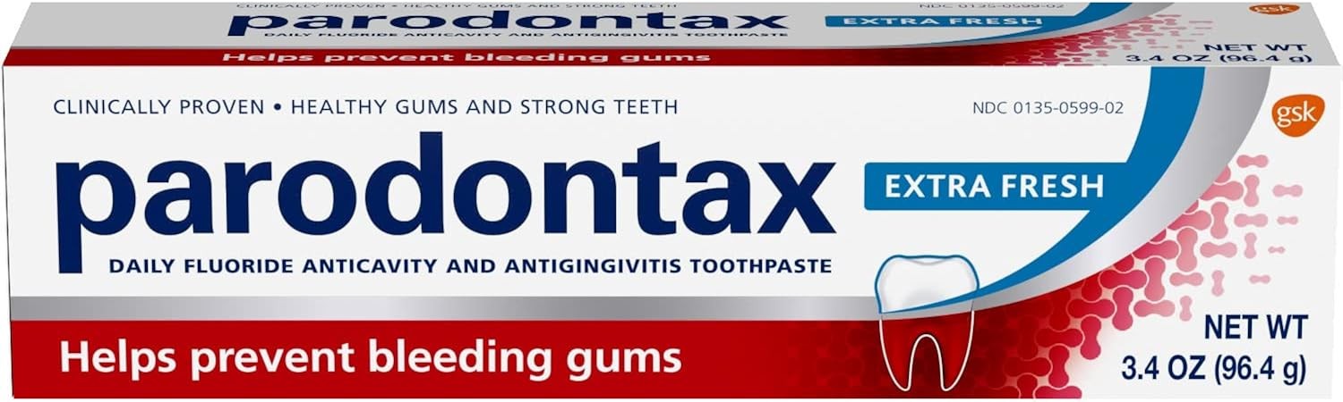 Parodontax Extra Fresh Toothpaste for Bleeding Gums, 3.4 oz