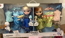 DISNEY FROZEN DOLLS ANIMATOR  S DELUXE SET ELSA  ANNA NEW