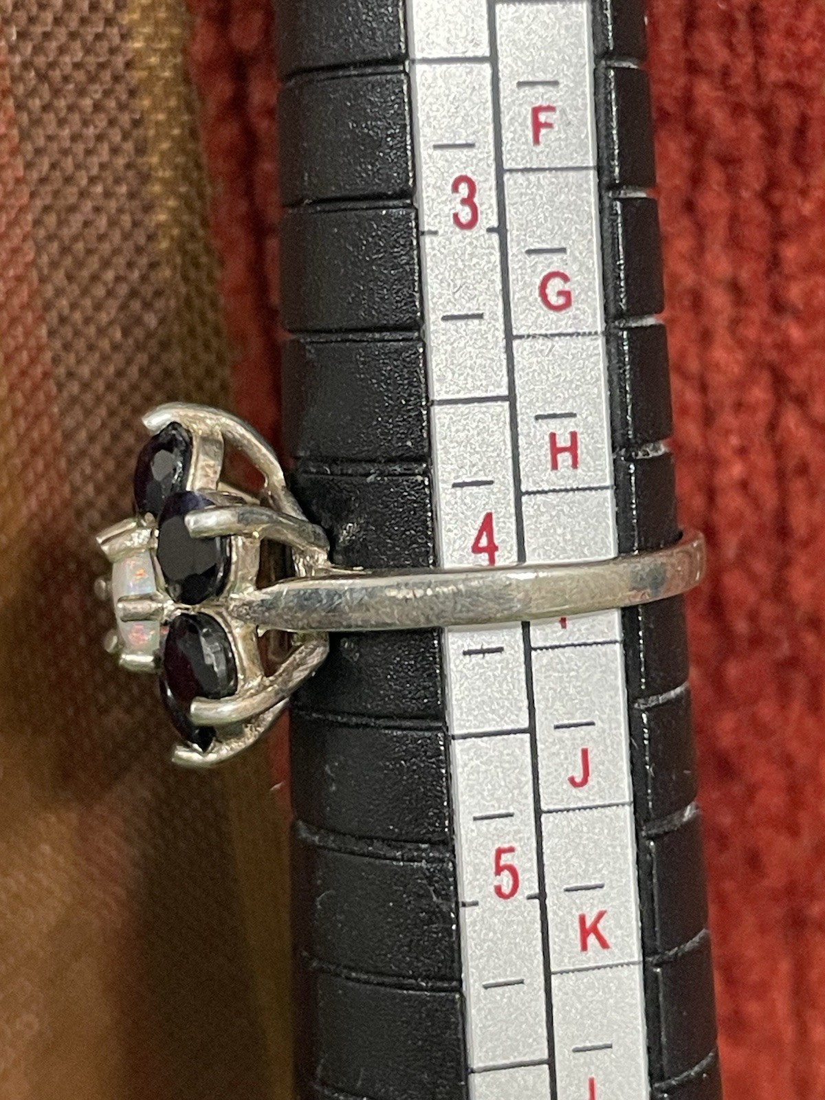 Solid 925 Sterling Silver Natural Opal, Sapphire … - image 10