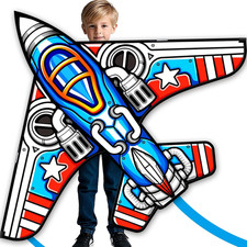 Fighter Kite Set, Suitable for Children Aged 8 to 12, Adults, Easy-to-Fly and...