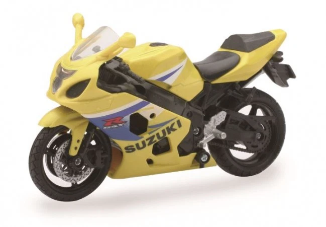 NEWRAY - Moto Sportive de couleur jaune - SUZUKI 600 GSXR - 1/18 - NEW67003J - Photo 1/1
