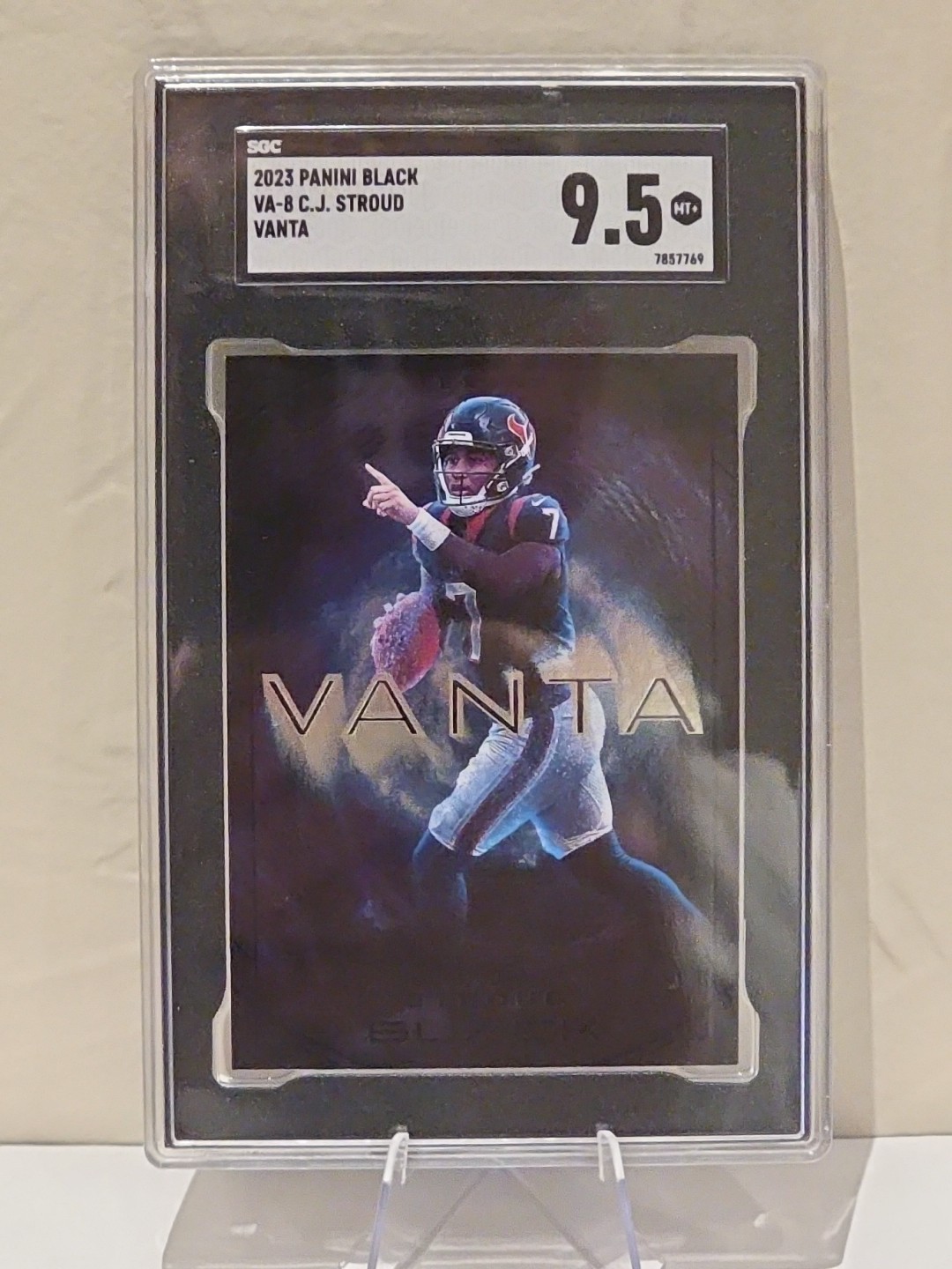 2023 Panini Black Vanta CJ Stroud #VA-8 Rookie Case Hit Texans