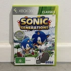 Sonic Generations Microsoft Xbox 360 Video Game Complete With Manual PAL