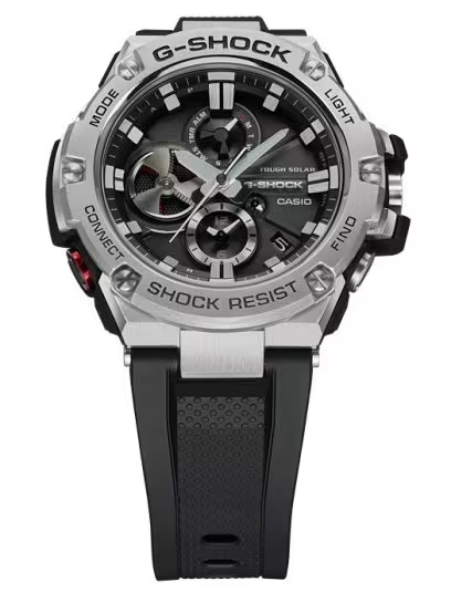 【ジャンク】CASIO G-SHOCK GST-B100-1AJF Casio G-Shock GST-B100 Series Black Dial Black Resin Band Watch