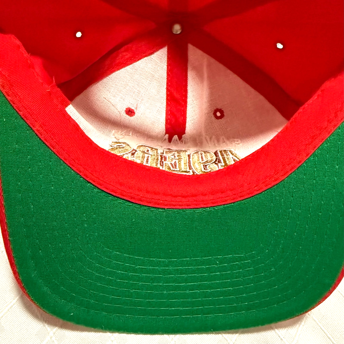 希少❗️NFL サンフランシスコ 49ers ヴィンテージ キャップ つば裏緑 Vintage San Francisco 49ers Starter Arch SnapBack Hat Cap