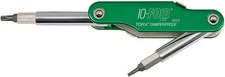 Klein Tools 32537 10-Fold Torx Tamperproof Screwdriver and Nut Driver Green 