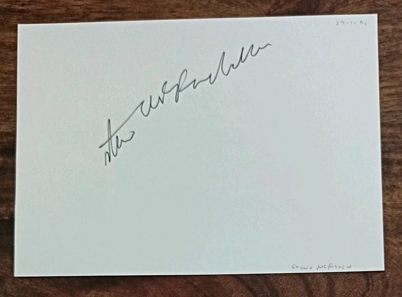 Steve McFadden - Phil Mitchell "EastEnders" Personally Signed Page AFTAL COA - Image 1 of 1