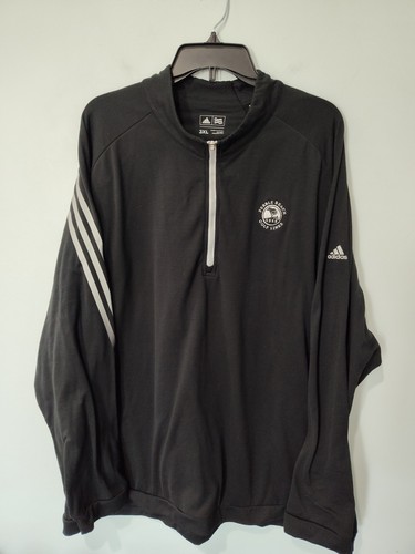 Adidas Pebble Beach Golf Links 3XL Quarter Zip Pullover Black Golf Links