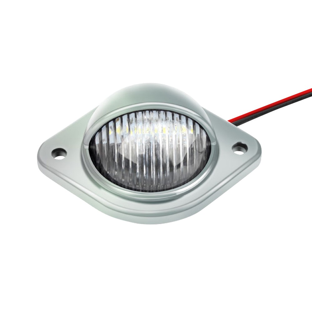 2x Car LED Number Plate Lights 12V Chrome For Trailer Truck Caravan Van Boat thumbnail 8