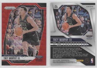 2024-25 Panini Prizm Ruby Wave Prizm Trey Murphy III #173