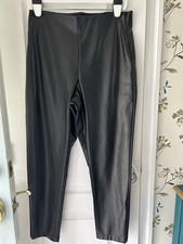 Old Navy Faux Leather Black Pants Women's Size 12 Extra High Rise Skinny Leg