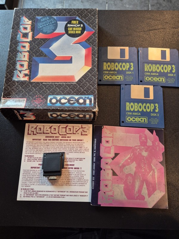 ROBOCOP 3 - COMMODORE AMIGA - BOXED & COMPLETE WITH DONGLE