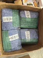Case of 16 ABCO CLM-303BWN24 Blue Blended Looped End Mop Heads, #24 Individually