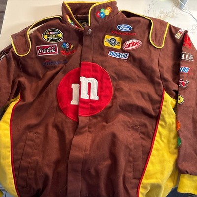 Vintage Chase Authentics M&M's Nascar Men s Large Racing Jacket