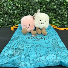 Jellycat AMUSEABLE PINK AND WHITE MARSHMALLOWS Soft Plush Toy Best Gift for Kids