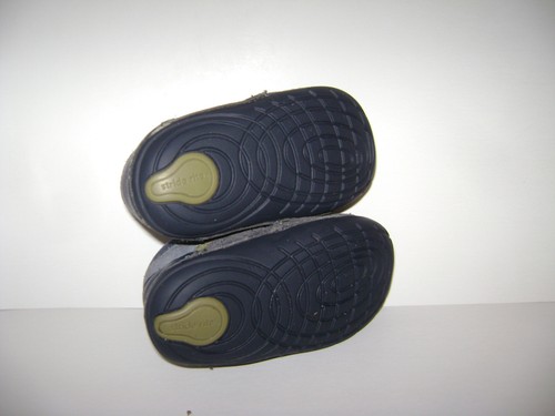 STRIDE RITE ISAIAH TODDLER BOYS ANKLE SHOES size 5.5 M GRAY SOFT SOLE LEATHER - Picture 5 of 6