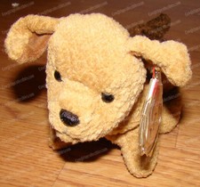 Retired Ty Beanie Babies, Tuffy the Terrier Dog, October 12, 1996 - PE Pellets