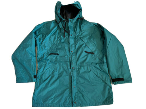 Rei Element Men’s Green  Rain Hooded Jacket Size … - image 1