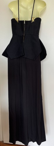 Sass & Bide Jumpsuit AU8 Black Desert Star RTW 2016 Body Copper Embellishments - Picture 10 of 12