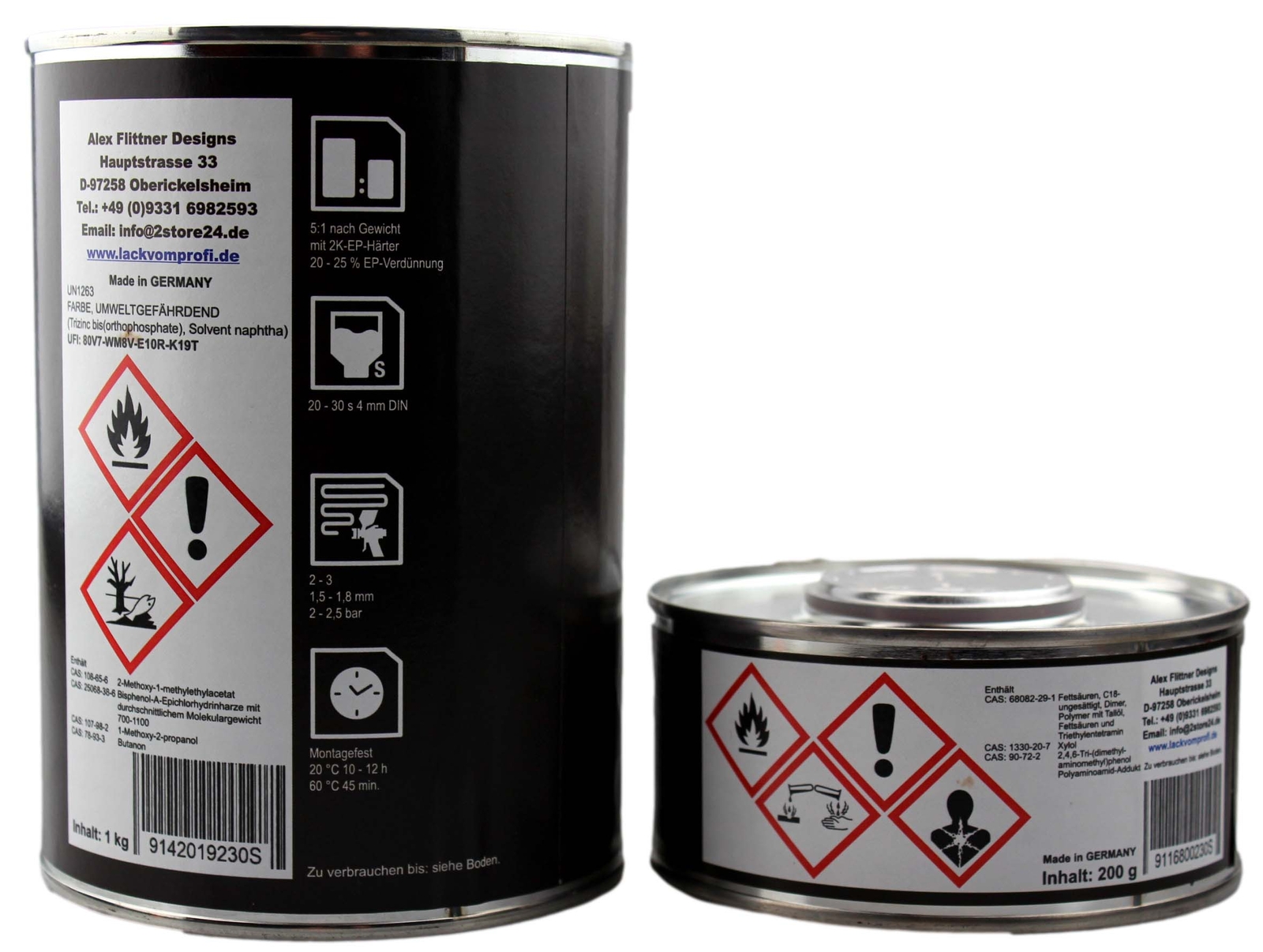 PER SUZUKI Z0N Keen oro metallizzato 3.7L vernice auto SET 2K EP primer vernice trasparente