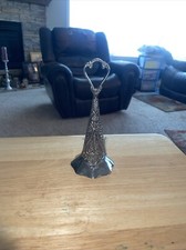 Antique Victorian Silverplate Tussy Mussy Tussie Nosegay Ornate Flower Holder