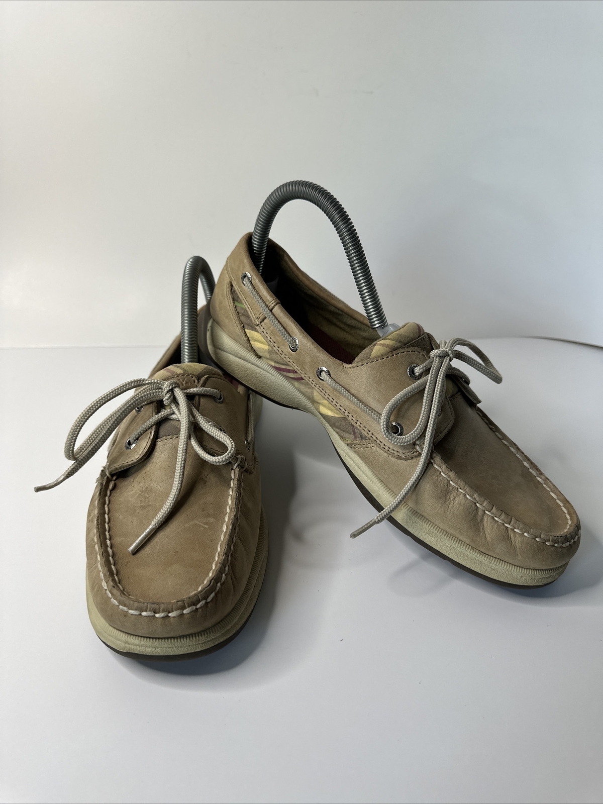 Sperry Women’s 9M Boat Shoe Bluefish Oxford Tan Leath… Gem