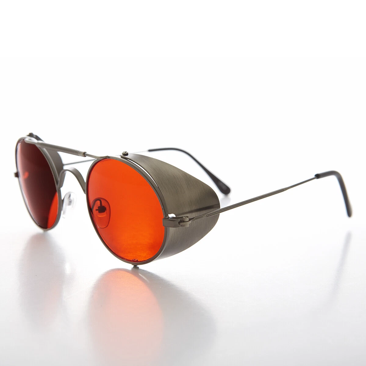 Steampunk sunglasses with side shields hotsell