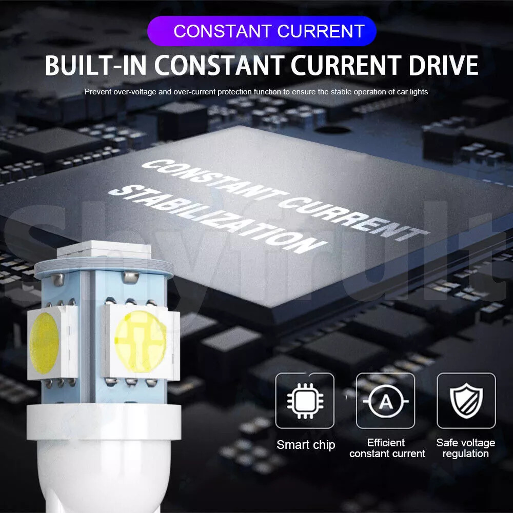 WHITE T10 upgrade LED Bulbs Instrument Gauge Cluster Dash Lights kit For Chevy