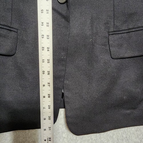 Pendleton Women Black 1 Button Virgin Wool Blazer Size 8 Mexico Made USA Fabric - Picture 3 of 12