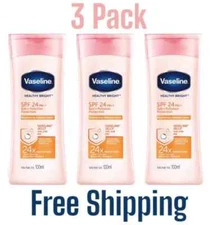 **3-PACK** Vaseline Healthy Bright SPF24 Sun+Pollution Protection Lotion 3x100ml