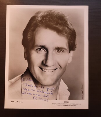 Ed O'Neill Al Bundy Auto early great inscription Autograph Married With Children