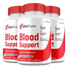 BioPulse Capsules, Max strength, Bio Pulse Pills Blood Supplement 3 Pack 