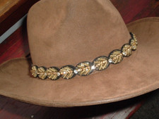 MENS RHINESTONE COWBOY STRETCH HATBAND