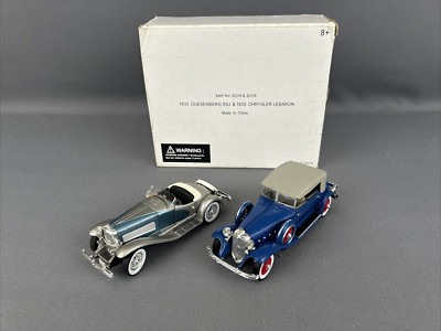 Solido Signature 1/32 Scale 2 Car Set: '35 Duesenberg SSJ & '32 Chrysler Lebaron