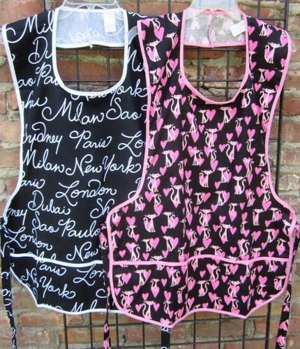 Neu 100 % Baumwolle Schuster 3 Taschen Latzschürze Katzen oder Städte Made in USA - Bild 1 von 5