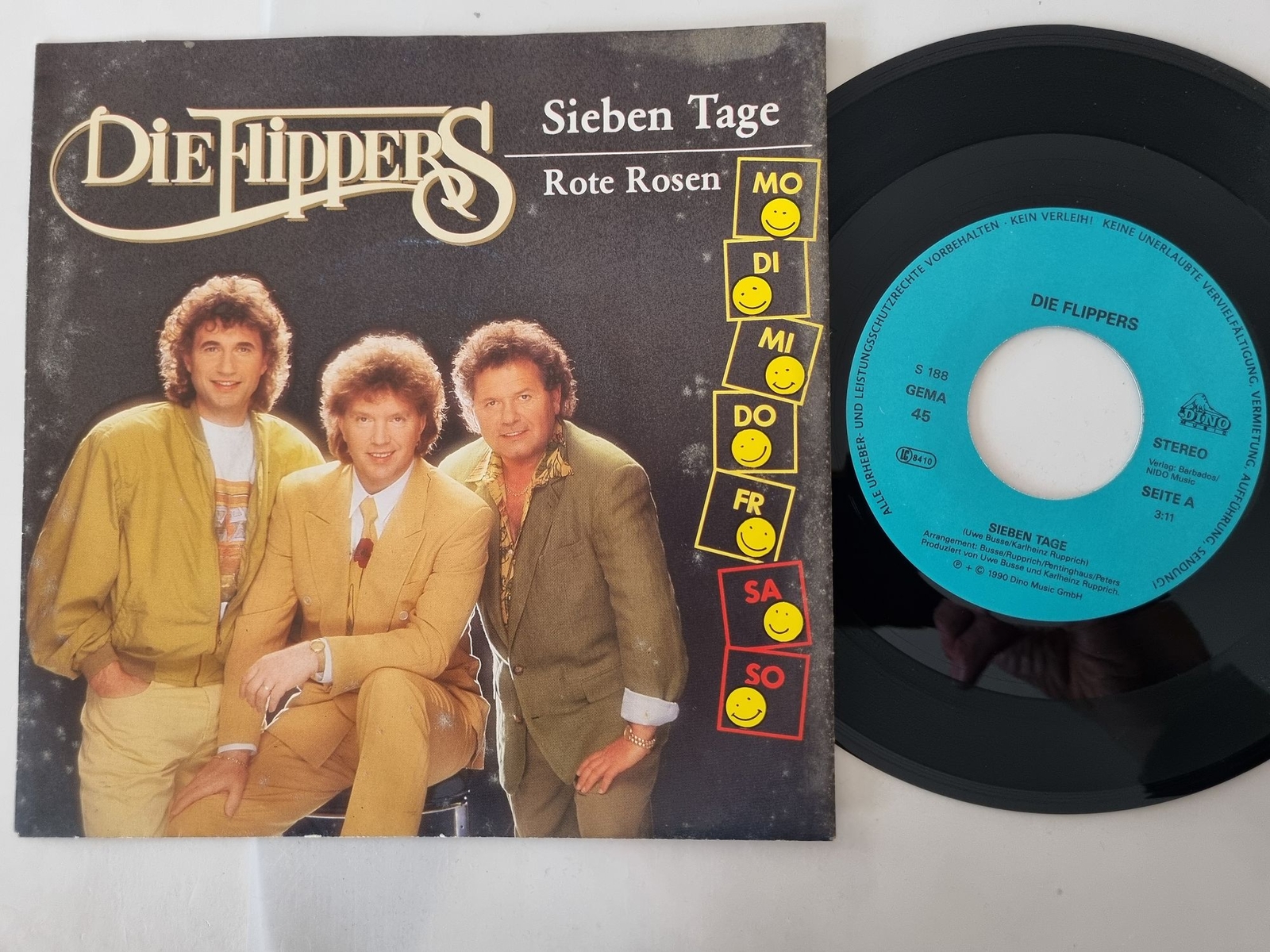 Die Flippers - Sieben Tage 7'' Vinyl Germany