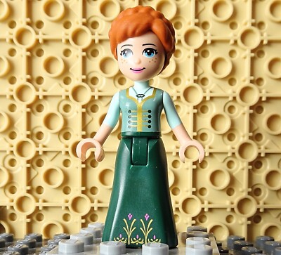 LEGO dp041 ANNA - Dark Green Skirt, from 43172 Elsa's Magical Ice Palace