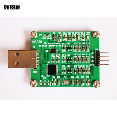 HS391 USB 1Hz-5kHz Signal Generator Module Three-phase Sine Wave New #sz