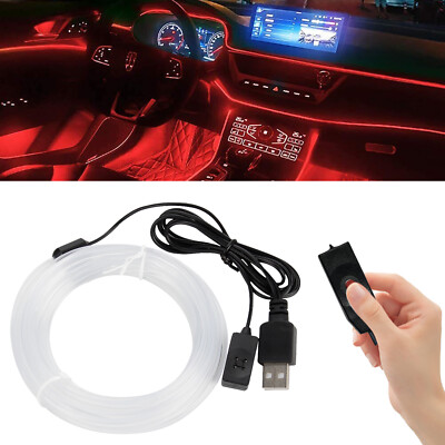 5M Auto LED Ambientebeleuchtung Innenraumbeleuchtung USB RGB Lichtleiste PKW LKW