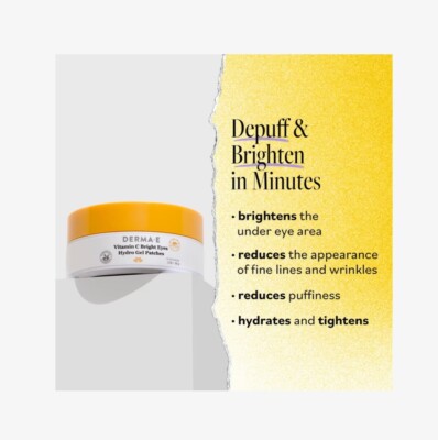  DERMA E  Vitamin C Bright Eyes Hydro Gel Patches