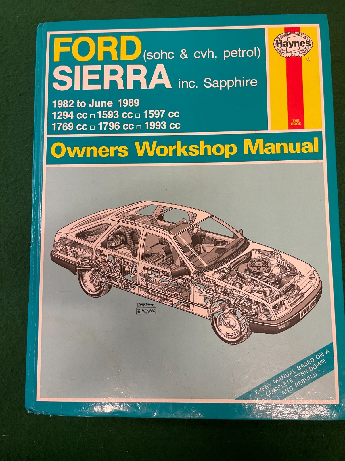 FORD SIERRA 1982 ~ 1989 HAYNES 903 OWNERS WORKS HARDBACK
