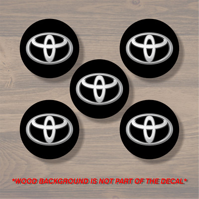 Toyota Wheel Center Cap Overlay x5, Vinyl Decal Sticker